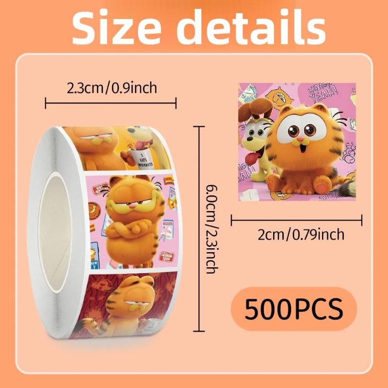 Anime Merchandise Wholesale - Adesivos de Garfield, desenho animado fofo,
