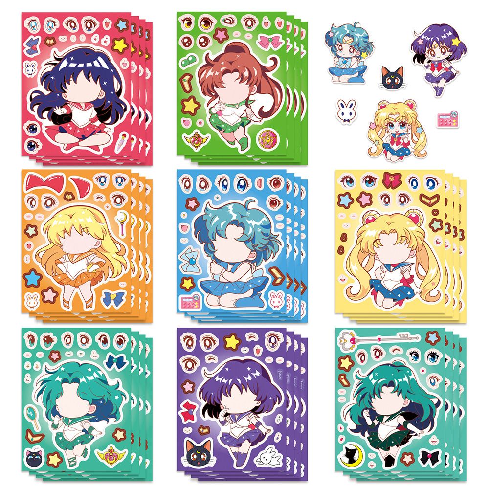 Anime Merchandise Posters - 8/16 Peças Sailor Moon Quebra-Cabeça de