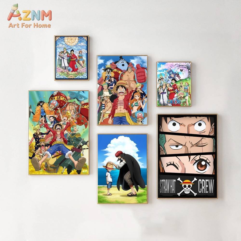 Anime Merchandise Posters - AZNM Impressão em Tela Sem Moldura