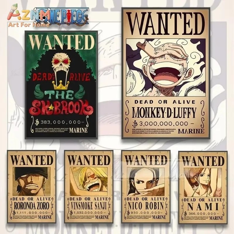 AZNM One Piece Luffy Gear 5 Pô - Anime Merchandise Posters avaliação e preço