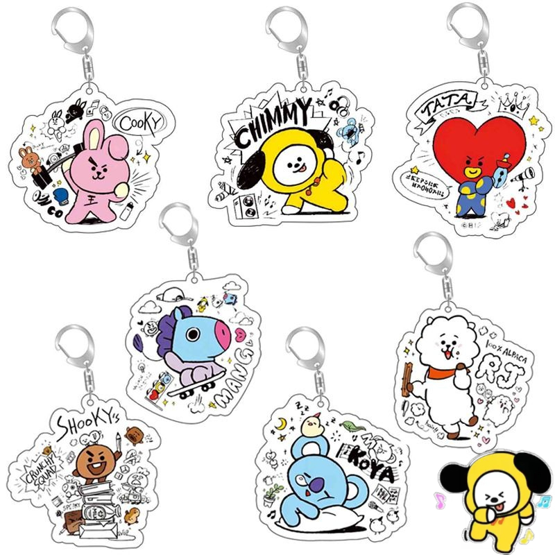 Chaveiro de acrílico fofo do a - Anime Merchandise Wholesale avaliação e preço
