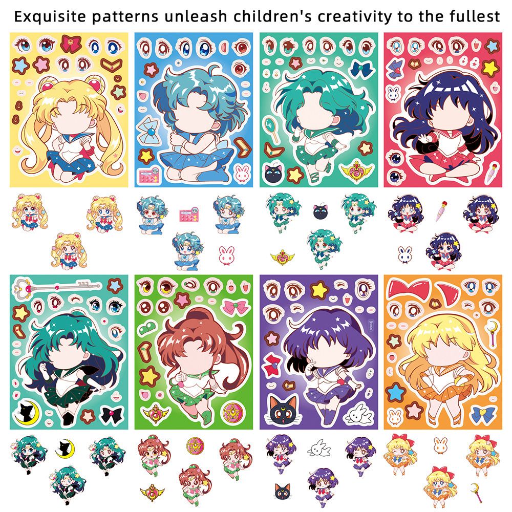 8/16 Peças Sailor Moon Quebra- - Anime Merchandise Posters avaliação e preço