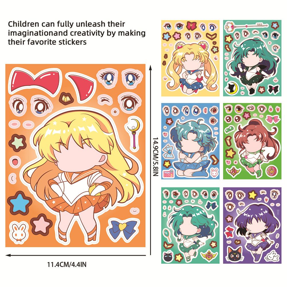 8/16 Peças Sailor Moon Quebra- - Anime Merchandise Posters avaliação e preço