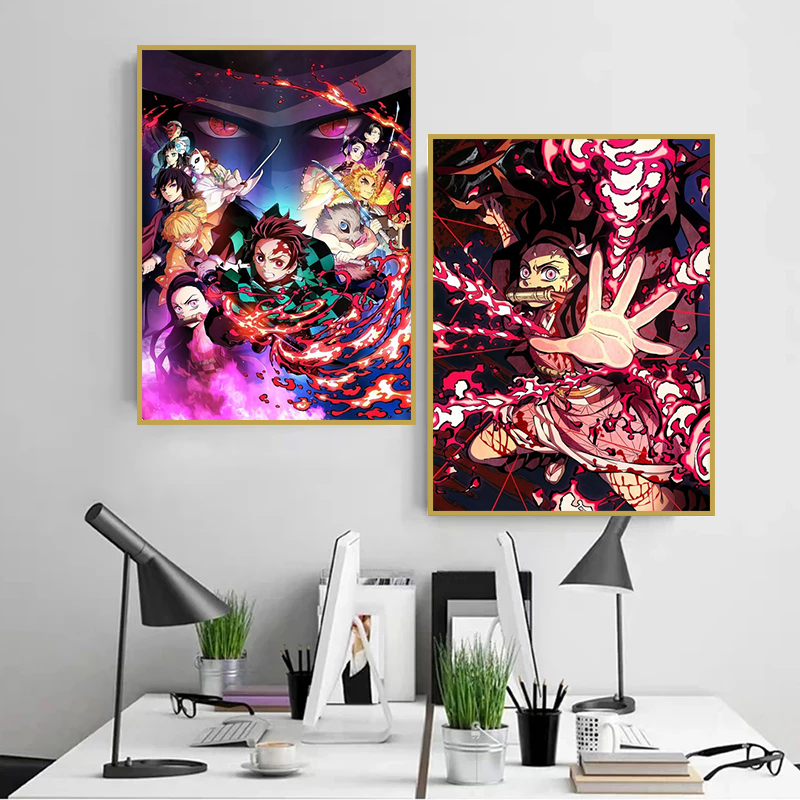 Pintura em tela clássica sem m - Anime Merchandise Posters avaliação e preço