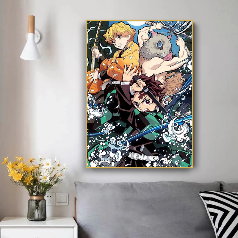 Pintura em tela clássica sem m - Anime Merchandise Posters avaliação e preço